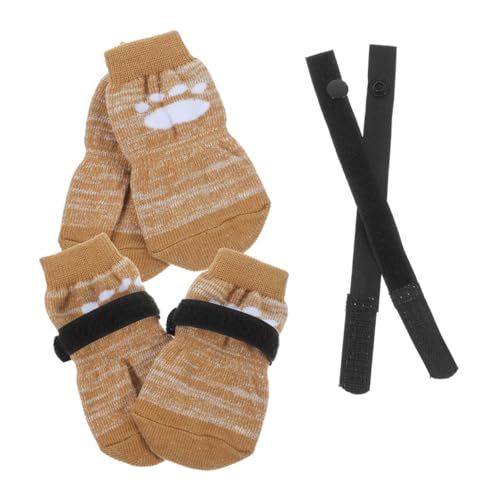 WOONEKY Winter Paws Protector 4 rutschfeste Hundesocken verschleißfeste Haustiersocken aus Baumwolle atmungsaktiv kompakt leicht zu waschen WOONEKY Winter Paws Protector 4 rutschfeste Hundesocken verschleißfeste Haustiersocken aus Baumwolle atmungsaktiv kompakt leicht zu waschen von WOONEKY