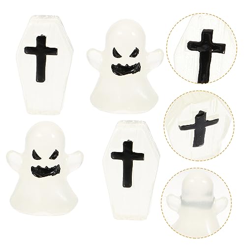 WOONEKY Einzigartige Halloween-Dekoration 4 Stück Kunstharz Mini-Kreuz Grabstatue Für Aquarium Und Innenbereich WOONEKY Einzigartige Halloween-Dekoration 4 Stück Kunstharz Mini-Kreuz Grabstatue Für Aquarium Und Innenbereich von WOONEKY