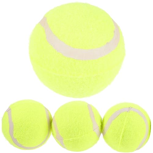 WOONEKY 4 Stück Robuste Hundespielbälle Verschleißfestem Gummi Mittelgroß zum Werfen und Apportieren Beißtresistent für Interaktives Training und Beschäftigung von Zufällige Farbe WOONEKY 4 Stück Robuste Hundespielbälle Verschleißfestem Gummi Mittelgroß zum Werfen und Apportieren Beißtresistent für Interaktives Training und Beschäftigung von Zufällige Farbe von WOONEKY