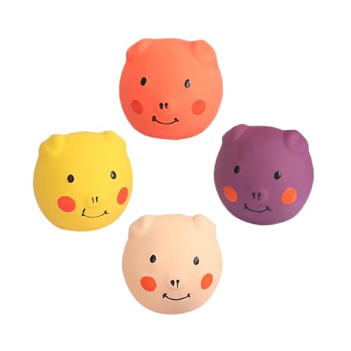 WOONEKY Haustier Molaren Spielzeug Squeaker 4 stücke Bälle Hundespielzeug Hundespielzeug für Beißen Welpen Sound Spielzeug WOONEKY Haustier Molaren Spielzeug Squeaker 4 stücke Bälle Hundespielzeug Hundespielzeug für Beißen Welpen Sound Spielzeug von WOONEKY