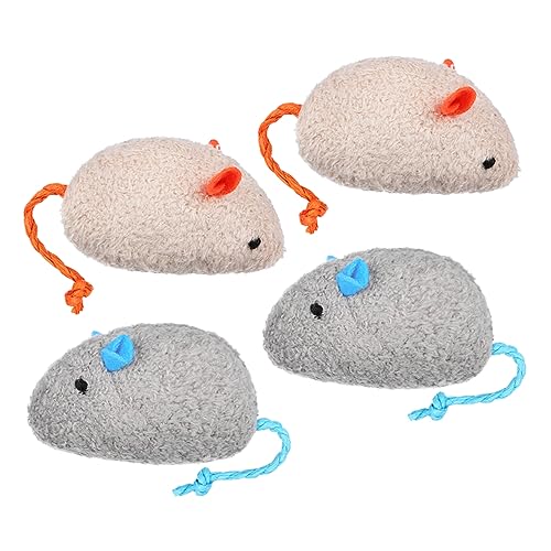 WOONEKY 4 Stücke Katze Coupon Interaktive Katze Gefälschte Mäuse Für Indoor Katzen Kätzchen Weiche Plüsch Mäuse Für Katze Spielen WOONEKY 4 Stücke Katze Coupon Interaktive Katze Gefälschte Mäuse Für Indoor Katzen Kätzchen Weiche Plüsch Mäuse Für Katze Spielen von WOONEKY