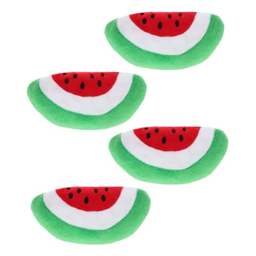 WOONEKY 4 Stück Teiliges Hundespielzeug Wassermelonendesign Quietschende Plüschige Beißspielzeuge für Welpen Interaktives Kauspielzeug Aktivität und Spielspaß Drinnen und Draußen WOONEKY 4 Stück Teiliges Hundespielzeug Wassermelonendesign Quietschende Plüschige Beißspielzeuge für Welpen Interaktives Kauspielzeug Aktivität und Spielspaß Drinnen und Draußen von WOONEKY