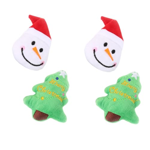 WOONEKY Santa's Pets Weihnachtsspielzeug Für Hunde 4 Stück Plüschbälle Zum Interaktiver Spaß Für Hunde Katzen Welpen WOONEKY Santa's Pets Weihnachtsspielzeug Für Hunde 4 Stück Plüschbälle Zum Interaktiver Spaß Für Hunde Katzen Welpen von WOONEKY