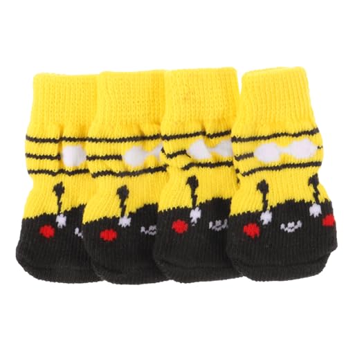 WOONEKY 4 Stück rutschfeste Haustiersocken, rutschfeste Hundesocken, Welpensocken, Hundepfotenabdeckungen, Warme Welpensocken, Hundesocken Für Kleine Hunde, Atmungsaktive Haustiersocken, WOONEKY 4 Stück rutschfeste Haustiersocken, rutschfeste Hundesocken, Welpensocken, Hundepfotenabdeckungen, Warme Welpensocken, Hundesocken Für Kleine Hunde, Atmungsaktive Haustiersocken, von WOONEKY
