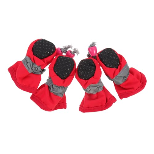 WOONEKY Hundeschuhe Haustierstiefel 4 Stück Hundestiefel Nicht Regenfest Für Bequeme Im Freien WOONEKY Hundeschuhe Haustierstiefel 4 Stück Hundestiefel Nicht Regenfest Für Bequeme Im Freien von WOONEKY