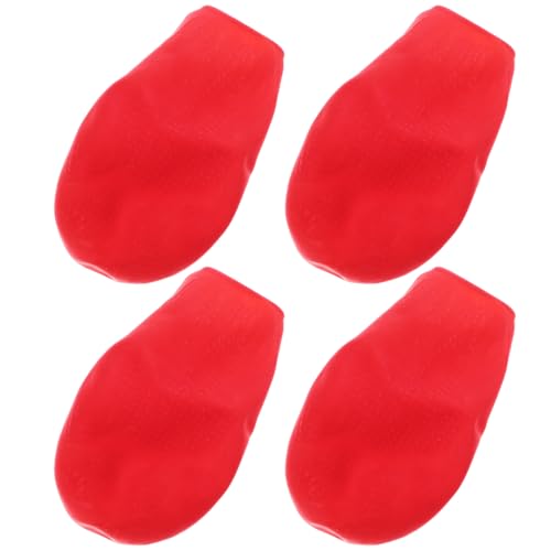 WOONEKY 4 Stück wasserdichte Hundeschuhe für Hunde Teiliges rutschfeste Schutzhüllen Outdoor Tierbekleidung Langlebige Pfotenschutz Schuhe Rot WOONEKY 4 Stück wasserdichte Hundeschuhe für Hunde Teiliges rutschfeste Schutzhüllen Outdoor Tierbekleidung Langlebige Pfotenschutz Schuhe Rot von WOONEKY