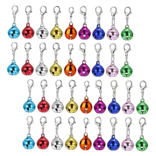 WOONEKY 45 Stück Teiliges Glocken Set Bunte Metallanhänger für Haustierhalsbänder und Taschen Vielseitig Einsetzbare DIY Bastelaccessoires mit Angenehmem Kompatibel mit Katzen Hunden und WOONEKY 45 Stück Teiliges Glocken Set Bunte Metallanhänger für Haustierhalsbänder und Taschen Vielseitig Einsetzbare DIY Bastelaccessoires mit Angenehmem Kompatibel mit Katzen Hunden und von WOONEKY