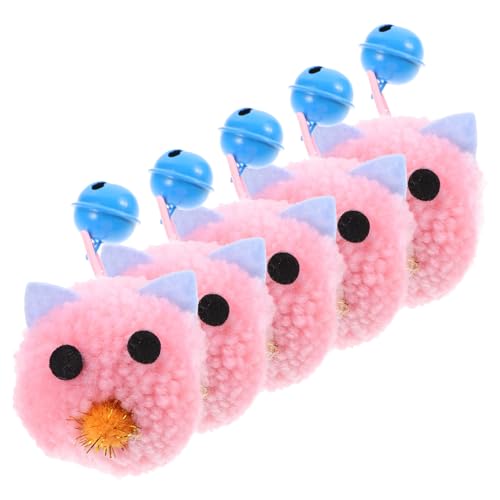 WOONEKY Einzigartiges Katzenspielzeug 5 Stück Weiche Mäuse Spielzeug Für Katzen Necken Spielzeug Mit Glocke WOONEKY Einzigartiges Katzenspielzeug 5 Stück Weiche Mäuse Spielzeug Für Katzen Necken Spielzeug Mit Glocke von WOONEKY