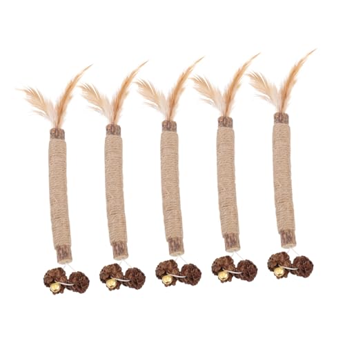 WOONEKY 5 stücke Katze Molaren Spielzeug Katze Teaser Zauberstab Spielzeug für Kätzchen Katze Interaktives Spielzeug für Katze Molaren Schleifen WOONEKY 5 stücke Katze Molaren Spielzeug Katze Teaser Zauberstab Spielzeug für Kätzchen Katze Interaktives Spielzeug für Katze Molaren Schleifen von WOONEKY