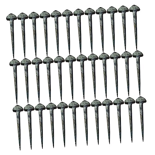 WOONEKY 50Stücke Hufeisennägel für Pferde Professionelle Pferdesausrüstung Robust und Langlebig für Hufpflege und Nagelarbeiten Hochwertigem Zubehör von WOONEKY