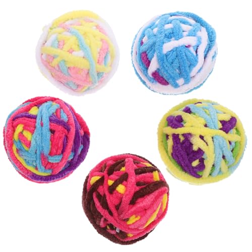 WOONEKY Einzigartiges Katzenspielzeug – 5er-Pack Wollglockenspielzeug Interaktives Kätzchenspielzeug Für WOONEKY Einzigartiges Katzenspielzeug – 5er-Pack Wollglockenspielzeug Interaktives Kätzchenspielzeug Für von WOONEKY