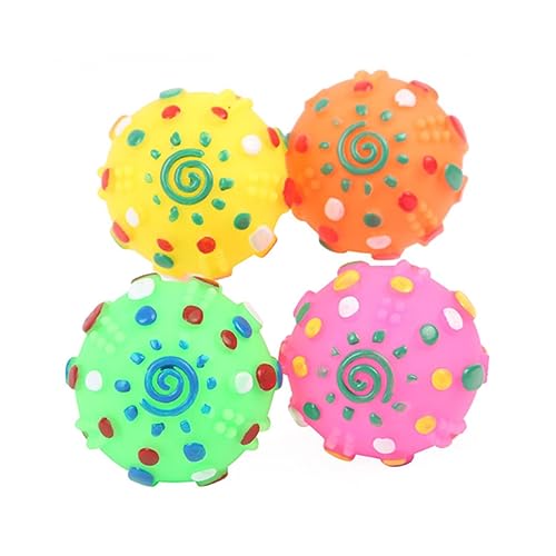 WOONEKY Lustiges Spielzeug für Haustiere 5 Stück Hundespielzeugbälle mit Sound Haustierbälle Spielzeug mit Sound Kau- und Greifspielzeug für Haustiere WOONEKY Lustiges Spielzeug für Haustiere 5 Stück Hundespielzeugbälle mit Sound Haustierbälle Spielzeug mit Sound Kau- und Greifspielzeug für Haustiere von WOONEKY