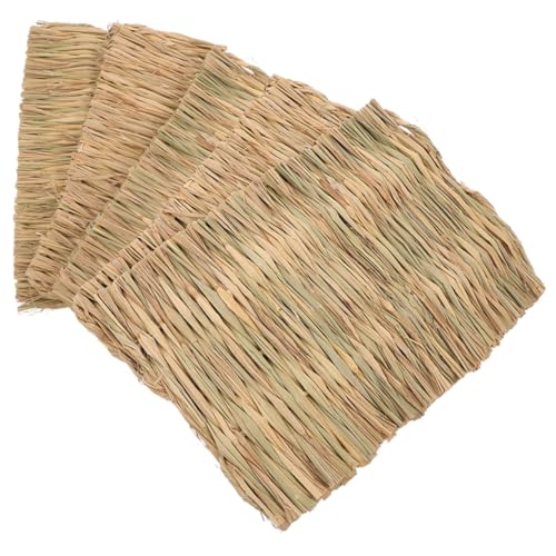 WOONEKY Grasmatte gewebte Bettmatte 5-teilig Kaninchen-Heumatte Meerschweinchenmatte bequem geruchlos für Haustiere WOONEKY Grasmatte gewebte Bettmatte 5-teilig Kaninchen-Heumatte Meerschweinchenmatte bequem geruchlos für Haustiere von WOONEKY