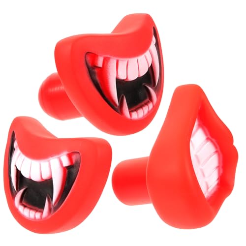 WOONEKY 2 Sätze Silikon-hundespielzeug Welpen-kauspielzeug Rote Lippen Haustier Spielbevorzugungen Hund Spielspielzeug Halloween Cosplay Spielzeug 3 Stück * 2 WOONEKY 2 Sätze Silikon-hundespielzeug Welpen-kauspielzeug Rote Lippen Haustier Spielbevorzugungen Hund Spielspielzeug Halloween Cosplay Spielzeug 3 Stück * 2 von WOONEKY