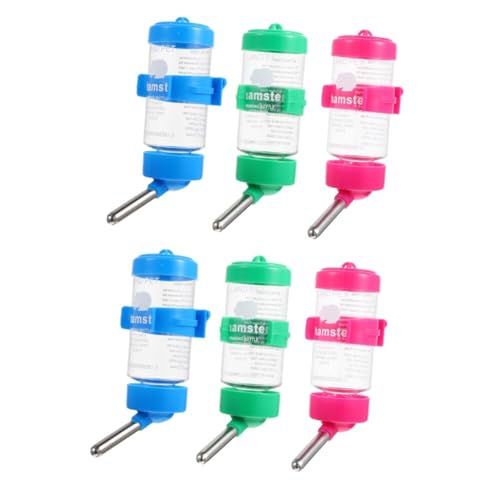 WOONEKY 2 Sets Hamster-tränke Chinchilla-Flasche Tragbares Design Material Einfach Zu Installierendes Trinksystem Für Haustiere 3 Stück X 2 von WOONEKY