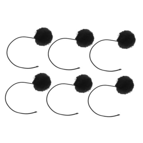 WOONEKY 6 Stück Teiliges Interaktives Katzenspielzeug mit Glocken Hängende Bälle Robust und Fördert Aktives Spiel und Katzenfitness Sicher Geprüft Ersatzbälle für Kratzbaum Schwarz von WOONEKY