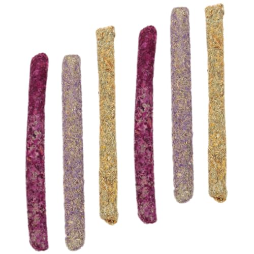 WOONEKY 6stücke Teiliges Kaustäbchen Für Kleintiere Natürliche Heu-Sticks Für Kaninchen Meerschweinchen Chinchillas Zahnpflege-kauspielzeug Spaß Und Bewegung WOONEKY 6stücke Teiliges Kaustäbchen Für Kleintiere Natürliche Heu-Sticks Für Kaninchen Meerschweinchen Chinchillas Zahnpflege-kauspielzeug Spaß Und Bewegung von WOONEKY
