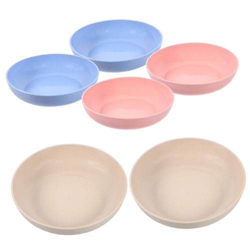 WOONEKY Flacher Katzennapf 6 Stück rutschfeste Futter und Wassernäpfe für Kätzchen Ergonomisches Design Leicht zu Reinigen Spülmaschinenfest für Drinnen und Draußen von WOONEKY