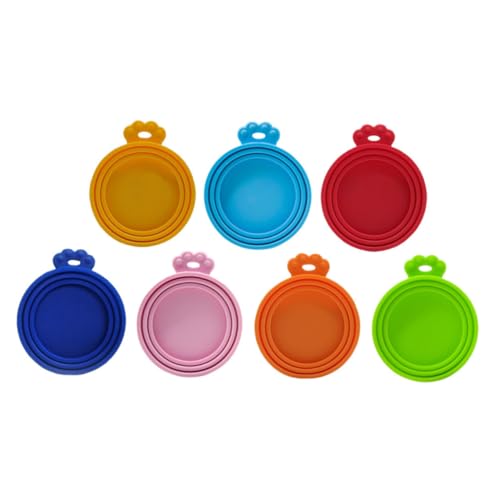 WOONEKY Praktische Deckel für Katzenfutter 7er-Pack Silikon-Deckel für Tierfutter auslaufsichere Dosendeckel für Hunde und Katzen WOONEKY Praktische Deckel für Katzenfutter 7er-Pack Silikon-Deckel für Tierfutter auslaufsichere Dosendeckel für Hunde und Katzen von WOONEKY