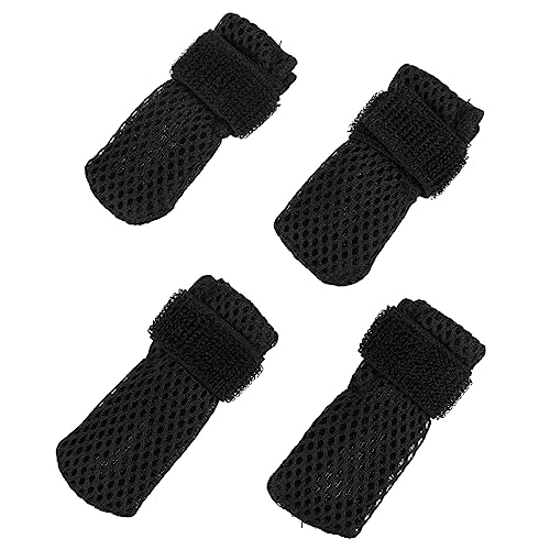WOONEKY 8 STK Katzenschuhe Hundefußabdeckungen Fußabdeckungen für die Fellpflege Kratzschutz für Katzen Paws pfotenschutz katzenpflege Katze nägel Kappen Anti-Katzenkratzer Polyester Black WOONEKY 8 STK Katzenschuhe Hundefußabdeckungen Fußabdeckungen für die Fellpflege Kratzschutz für Katzen Paws pfotenschutz katzenpflege Katze nägel Kappen Anti-Katzenkratzer Polyester Black von WOONEKY