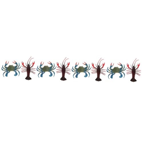 WOONEKY 8 STK Meeressimulation Krabbe entzückende Simulationsgarnele künstliche Simulationskrabbe spielkrabbe zabawki stymulujące rozwój kreatives Tiermodell Dekoration Garnelen PVC WOONEKY 8 STK Meeressimulation Krabbe entzückende Simulationsgarnele künstliche Simulationskrabbe spielkrabbe zabawki stymulujące rozwój kreatives Tiermodell Dekoration Garnelen PVC von WOONEKY
