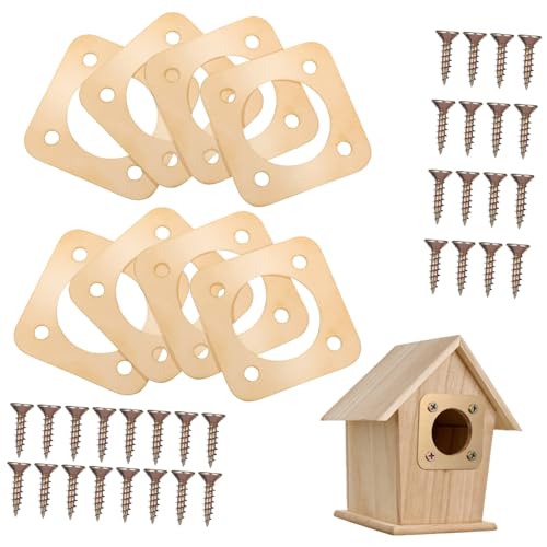 WOONEKY 8 Loch Protektoren Metall Vogelhaus Wachen Für Boxen Wachen Kupfer Vogelhaus Vogel Einfach Installieren von WOONEKY