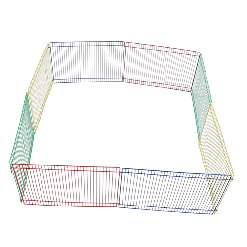 WOONEKY 8 Stück Hamster Gehege Kistenzaun Hamsterspiel Tierkäfig hamstergehege Hamster käfig Spielzeug Hamsterlaufstall Laufstallzaun für Meerschweinchen Eisendraht Colorful WOONEKY 8 Stück Hamster Gehege Kistenzaun Hamsterspiel Tierkäfig hamstergehege Hamster käfig Spielzeug Hamsterlaufstall Laufstallzaun für Meerschweinchen Eisendraht Colorful von WOONEKY