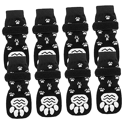 WOONEKY Atmungsaktives Haustiersocken-Set 8-teilig Hundesocken Welpensocken wiederverwendbar waschbar Anti-Rutsch-Design für Katzen WOONEKY Atmungsaktives Haustiersocken-Set 8-teilig Hundesocken Welpensocken wiederverwendbar waschbar Anti-Rutsch-Design für Katzen von WOONEKY