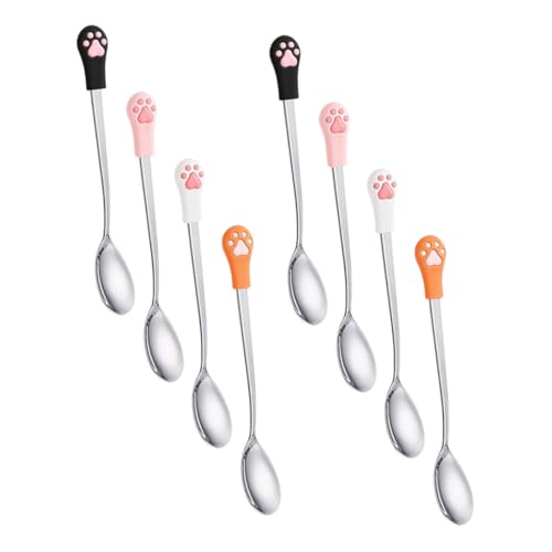 WOONEKY 8 Stück Teiliges Katzenpfoten-futtersieb Löffel- Multifunktionaler Futterlöffel für Nassfutter Süßes Design Ergonomischer Griff zum Mischen und Portionieren von Katzenfutter WOONEKY 8 Stück Teiliges Katzenpfoten-futtersieb Löffel- Multifunktionaler Futterlöffel für Nassfutter Süßes Design Ergonomischer Griff zum Mischen und Portionieren von Katzenfutter von WOONEKY