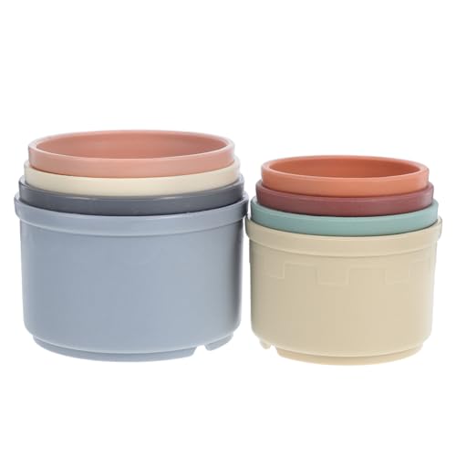 WOONEKY 8 Stück Teiliges Stapelbecher für Kleintiere Bunte Robuste Becher zum Stapeln und Verstecken von Futter Interaktives Lernspielzeug für Kaninchen Meerschweinchen und Hamster Bpa WOONEKY 8 Stück Teiliges Stapelbecher für Kleintiere Bunte Robuste Becher zum Stapeln und Verstecken von Futter Interaktives Lernspielzeug für Kaninchen Meerschweinchen und Hamster Bpa von WOONEKY
