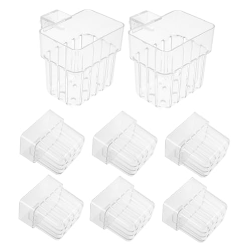 WOONEKY 8 Stück Transparente Hängende Töpfe für Aquarien für Hydroponische Pflanzenzucht Dekoration für Fischbehälter WOONEKY 8 Stück Transparente Hängende Töpfe für Aquarien für Hydroponische Pflanzenzucht Dekoration für Fischbehälter von WOONEKY