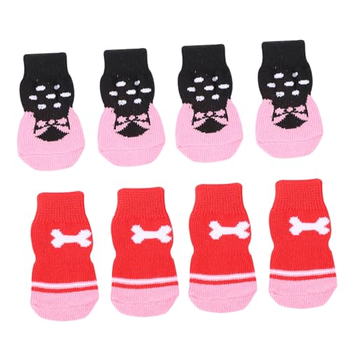 WOONEKY 8st Haustier Socken Anti-Hunde-socken Haustierzubehör Weihnachtsschuhe Für Haustiere Traktionskontrolle Hundesocken Pfotenschutz Haustiersocken Weihnachten Haustierschuhe Stricken WOONEKY 8st Haustier Socken Anti-Hunde-socken Haustierzubehör Weihnachtsschuhe Für Haustiere Traktionskontrolle Hundesocken Pfotenschutz Haustiersocken Weihnachten Haustierschuhe Stricken von WOONEKY