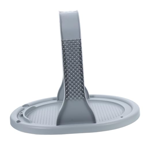 WOONEKY Archförmiger Katzen Selbstmassagegerät Kratzbrett für Katzen und Kätzchen Graues Platzsparendes Pet Grooming Massager zur Fellpflege und Krallenpflege Langlebig und Sicher von WOONEKY