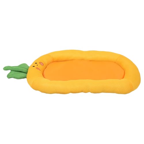 WOONEKY Atmungsaktive Haustiermatte für Kleine Hunde und Katzen Bequemes Plüschbett für Katzenhöhle für Zuhause und Hundebox Orange von WOONEKY
