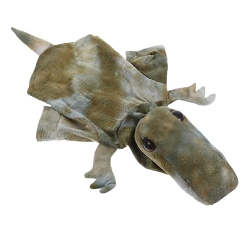 WOONEKY Cute Dinosaur Dog Costume Warm Plush Hoodie für Haustiere Lustiges Cosplay Outfit für Katzen von WOONEKY