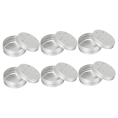 WOONEKY 6 Stück Hundegeruchstrainingskoffer Für Hunde 80 Ml Geruchstrainingsbehälter Löcher Zur Geruchserkennung Aluminium-dufthalter Für Das Hunde-Agility-Training von WOONEKY