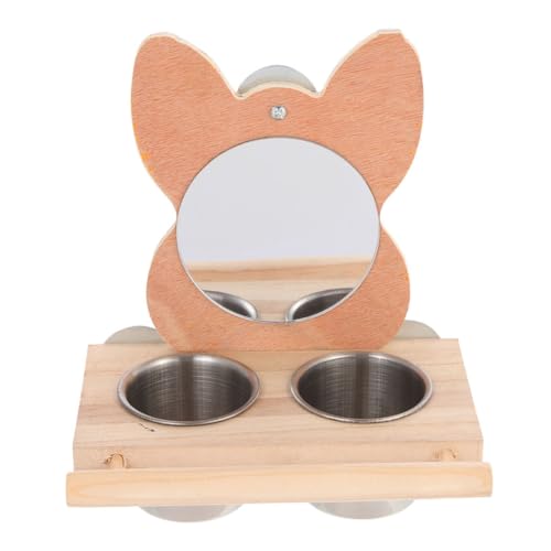 WOONEKY Edelstahl Vogel Futterspender mit Spiegel Robuster Futterhalter für Kleine Vögel Stabiler Futternapf für Käfige Leicht zu Reinigen und Langlebig Geeignet für Wellensittiche und WOONEKY Edelstahl Vogel Futterspender mit Spiegel Robuster Futterhalter für Kleine Vögel Stabiler Futternapf für Käfige Leicht zu Reinigen und Langlebig Geeignet für Wellensittiche und von WOONEKY