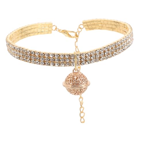 WOONEKY Elastisches Schmuckhalsband für Katzen und Verziert mit Funkelnden Strasssteinen für Kleine bis Mittelgroße WOONEKY Elastisches Schmuckhalsband für Katzen und Verziert mit Funkelnden Strasssteinen für Kleine bis Mittelgroße von WOONEKY