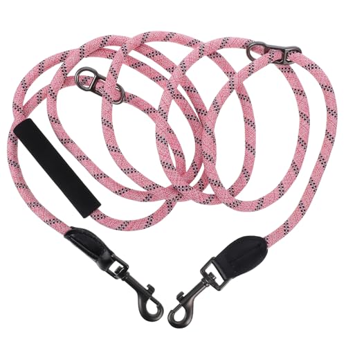 WOONEKY Freihändige Hundeleine: Haustierleine mit Schnallen an Zwei Enden – Verstellbares, strapazierfähiges Crossbody-Zugseil für Joggen im Freien und tägliche von WOONEKY