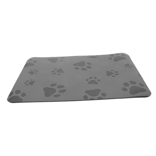 WOONEKY Futtermatte für Haustiere wasserdichte rutschfeste und Saugfähige Futterunterlage für Katzen und Hunde für Fütterung und Beim Baden Waschbar und Pflegeleicht Schützt Boden vor von WOONEKY