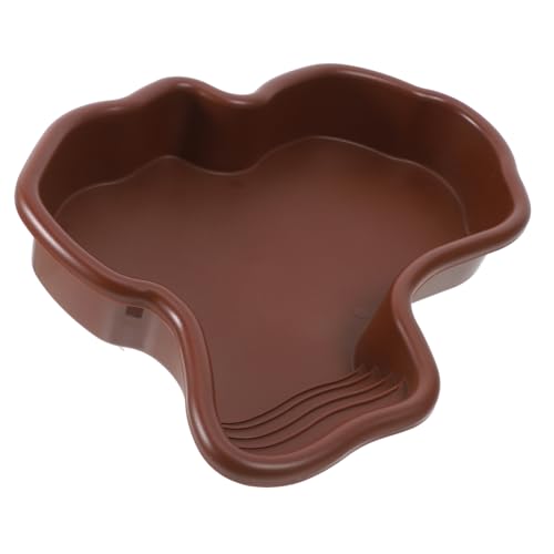 WOONEKY Großes Schildkröten Badebecken mit Stilvollem Landschaftsdesign Vielseitige Reptilien Wasserschale und Futternapf Komfortables Tortoise Soaking Dish für Baden und Füttern im WOONEKY Großes Schildkröten Badebecken mit Stilvollem Landschaftsdesign Vielseitige Reptilien Wasserschale und Futternapf Komfortables Tortoise Soaking Dish für Baden und Füttern im von WOONEKY