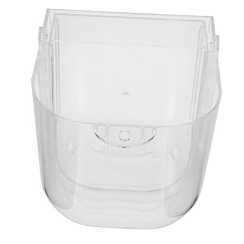 WOONEKY Hängende Vogelbadewanne Transparent mit Schublade Ausbruchssichere Badebox für Wellensittiche Nymphensittiche und Papageien Platzsparendes für Käfige Sichere Vogeldusche von WOONEKY