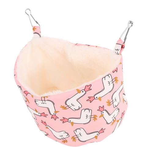 WOONEKY Hängendes Hamsterbett aus Dickem Warmes und Bequemes Kleintier schlafnest Geeignet für Meerschweinchen Ratten und Kaninchen Waschbar Langlebig und Isolierend für Kalte von WOONEKY