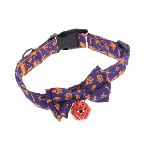 WOONEKY Verstellbares Haustierhalsband Halloween-Katzenhalsband Fliege-Design Kätzchenhalsband Festliche Katzenschleife Größe S Haustier-Party- WOONEKY Verstellbares Haustierhalsband Halloween-Katzenhalsband Fliege-Design Kätzchenhalsband Festliche Katzenschleife Größe S Haustier-Party- von WOONEKY