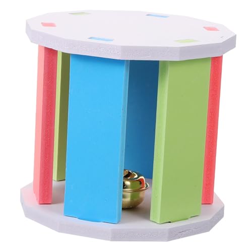 WOONEKY Laufrad Für Chinchillas Und Hamster Buntes Spielzeug Und Aktivität Für Kleine Nager Und Kleintiere von WOONEKY