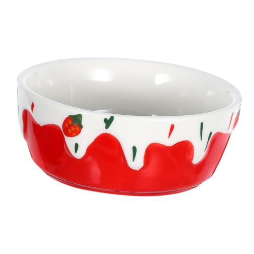 WOONEKY Hamster Futternapf aus Keramik Spillproof Futter und Wassernapf für Hamster Meerschweinchen Chinchillas Igel und Kaninchen Antikipp Design für Sauberes Futtererlebnis von WOONEKY