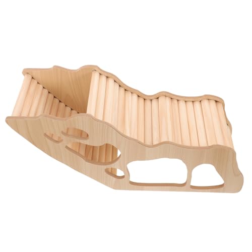 WOONEKY Hamster Holzhaus Versteck Kleintier Tunnel aus Robustem Holz für Zwerghamster Meerschweinchen und Kleine Nager als Rückzugsort und Spielhöhle WOONEKY Hamster Holzhaus Versteck Kleintier Tunnel aus Robustem Holz für Zwerghamster Meerschweinchen und Kleine Nager als Rückzugsort und Spielhöhle von WOONEKY