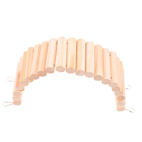 WOONEKY Hamster Kletterleiter aus Holz Lange und Natürliche Holzleiter für Hamsterkäfige Kletterhilfe für Kleine Haustiere WOONEKY Hamster Kletterleiter aus Holz Lange und Natürliche Holzleiter für Hamsterkäfige Kletterhilfe für Kleine Haustiere von WOONEKY