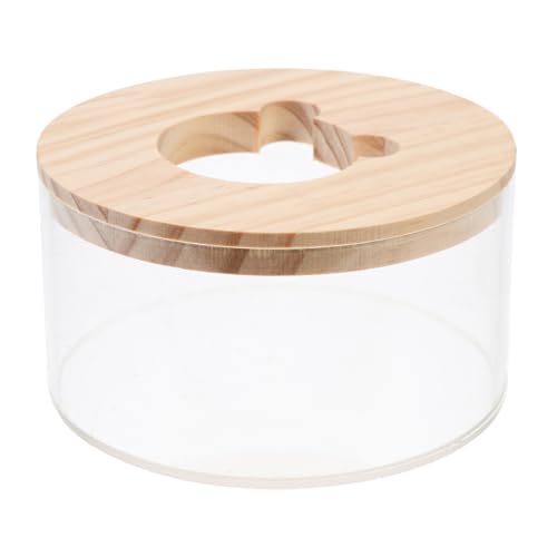 WOONEKY Hamster Sandbad Box aus Transparent Multifunktional als Sandbad und Toilette Kompakt Leicht zu Reinigen für Kleine Nager Wie Hamster und Rennmäuse Haustierzubehör von WOONEKY