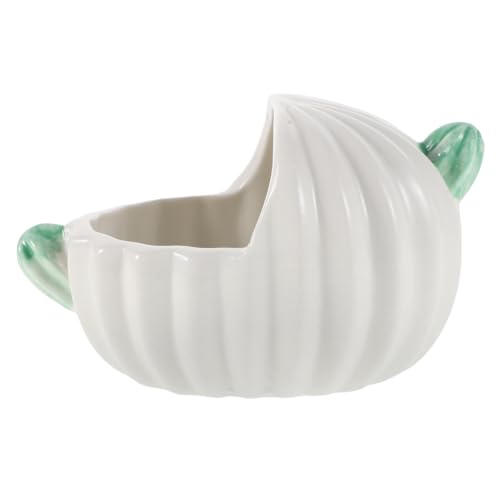 WOONEKY Hamster Sandbad Kaktusform Keramik Badewanne für Kleine Haustiere Leicht zu Reinigen und Pflegen für Hamster und Chinchillas Spaßdesign für Gesunde Pflege von WOONEKY